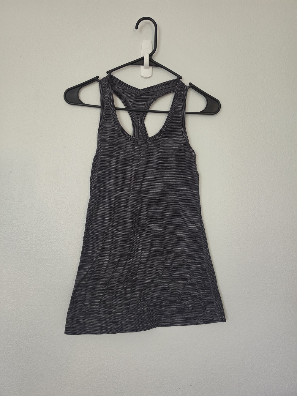 lululemon athletica Dark Heather Gray Strappy Racerback Tank